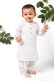 Set of 2 - Barney White Kurta Pyjama Set