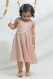 Peach Pink Chanderi Dress
