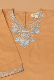 Beige Pure Woollen Phiran set