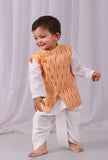 Lemon tart Yellow Ikat Nehru Jacket