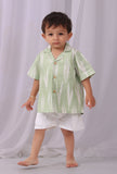 Mint green Ikat Half Sleeves Shirt