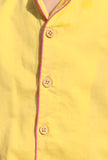 Set Of 2: Sunshine Yellow Cotton Shirt And Yellow Short
