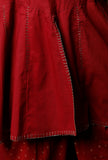 Maroon Cotton Top with Zari Details