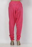 Raisa Pink Plain Cotton Chooridar