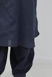 Aegean Blue Plain Cotton Salwar