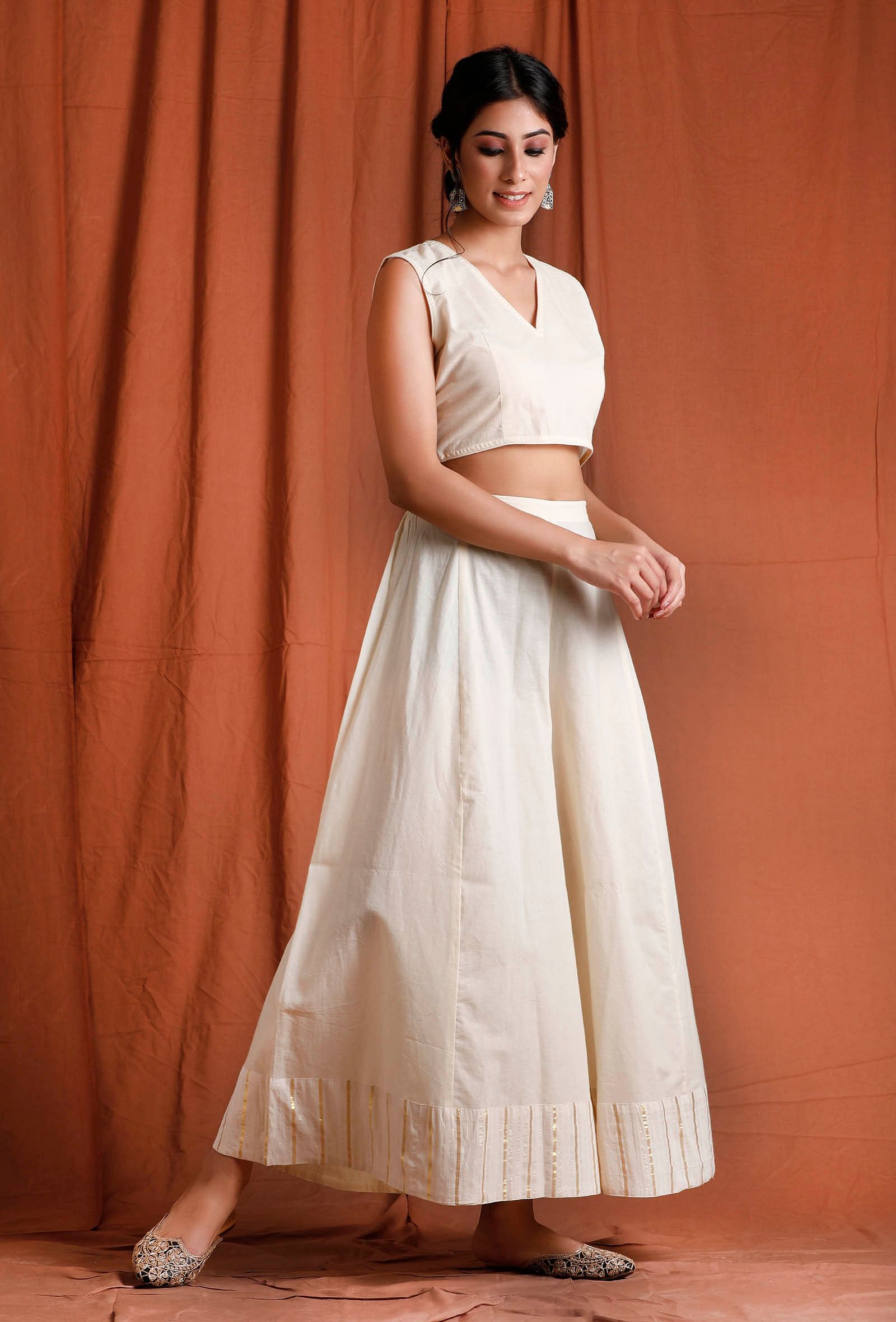 Off White and Golden Blouse