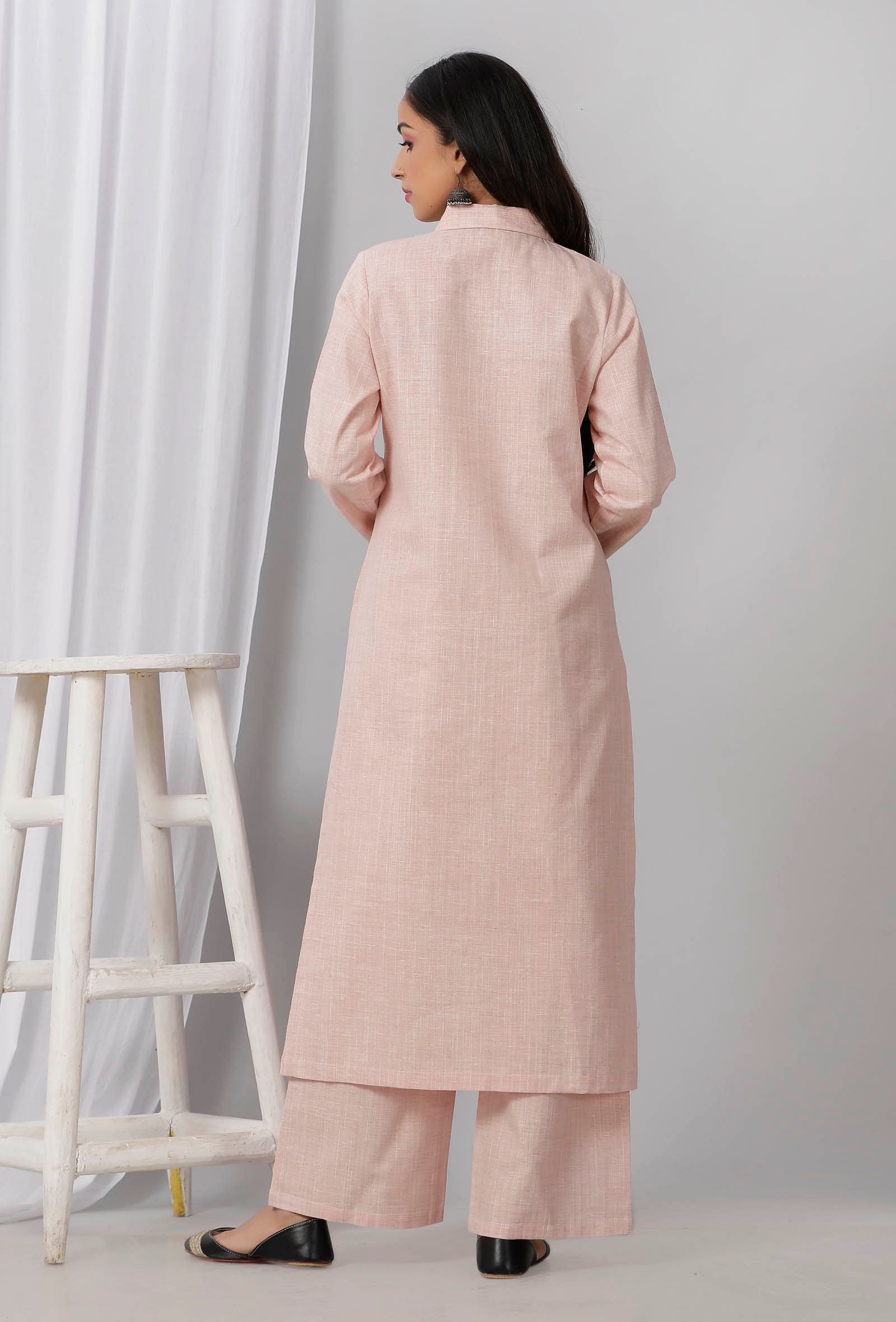 Rose Pink Long Kurta