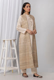 Mud Brown Long Cotton Khadi Jacket