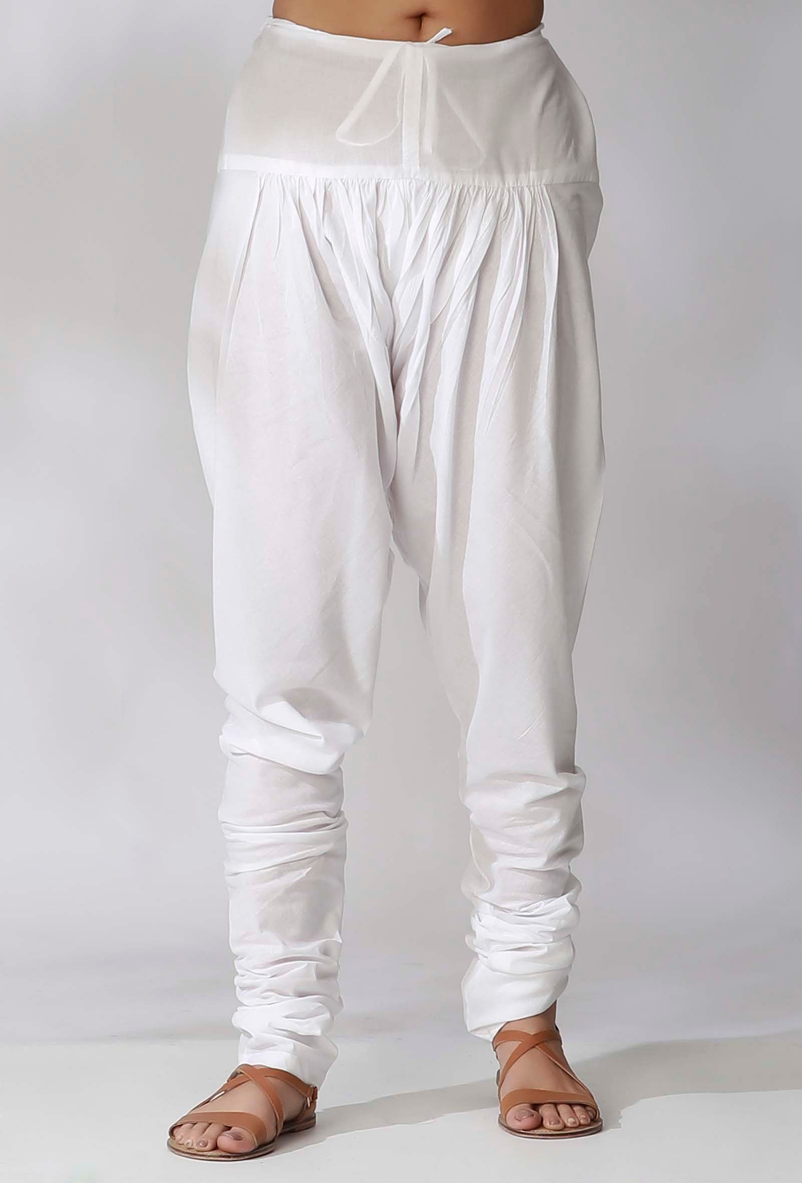 White Cotton Churidar