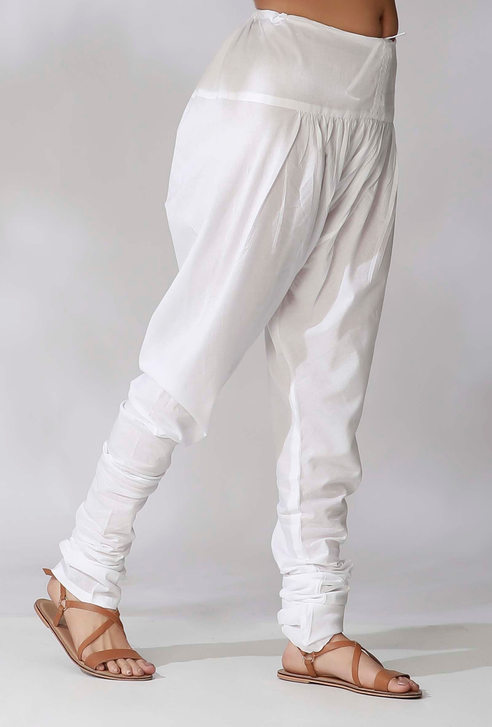 White Cotton Churidar