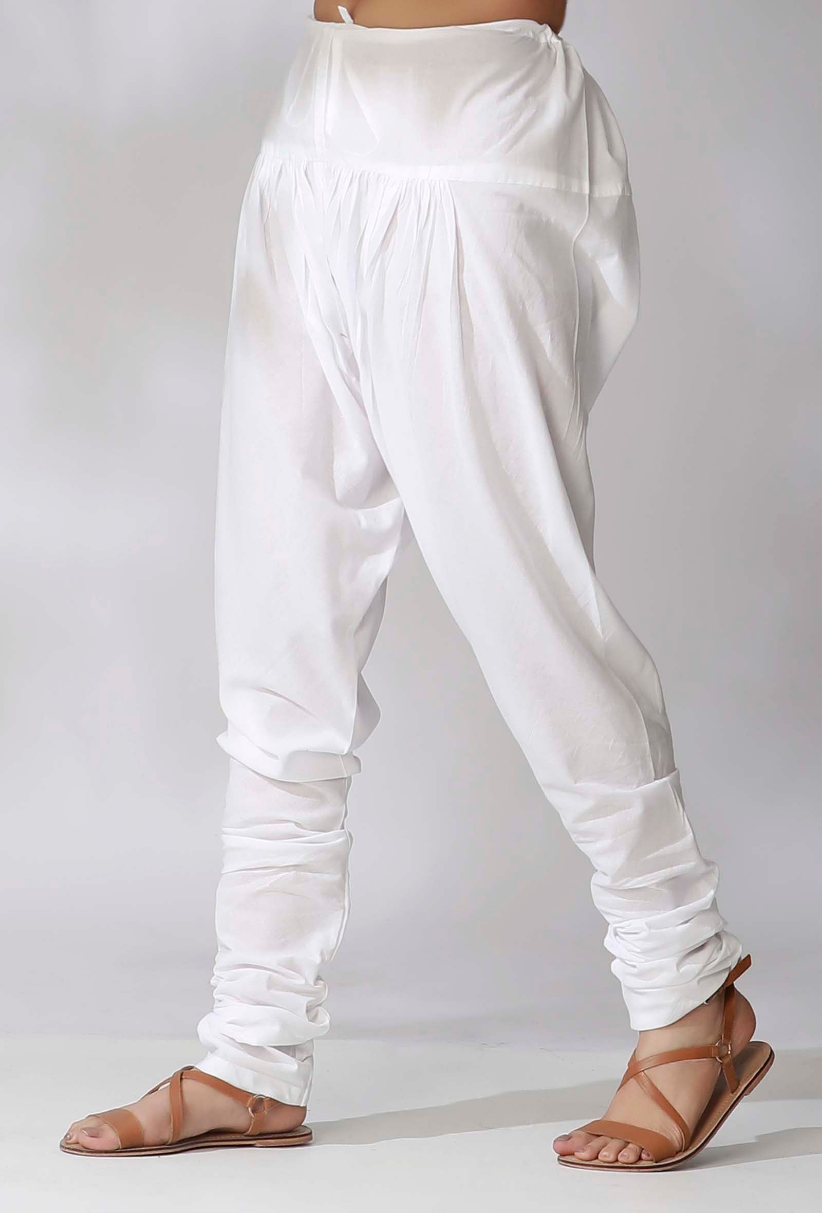 White Cotton Churidar