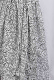 White and Black Cotton Slub Angrakha Printed Kurta