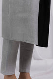 Grey Striped Straight Fit Cotton Pants