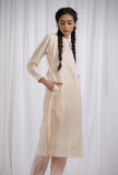 Yellow Cotton Striped Straight Kurta