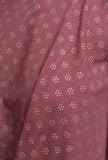 Plum Hand-Block Printed Asymmetrical Short Kurta