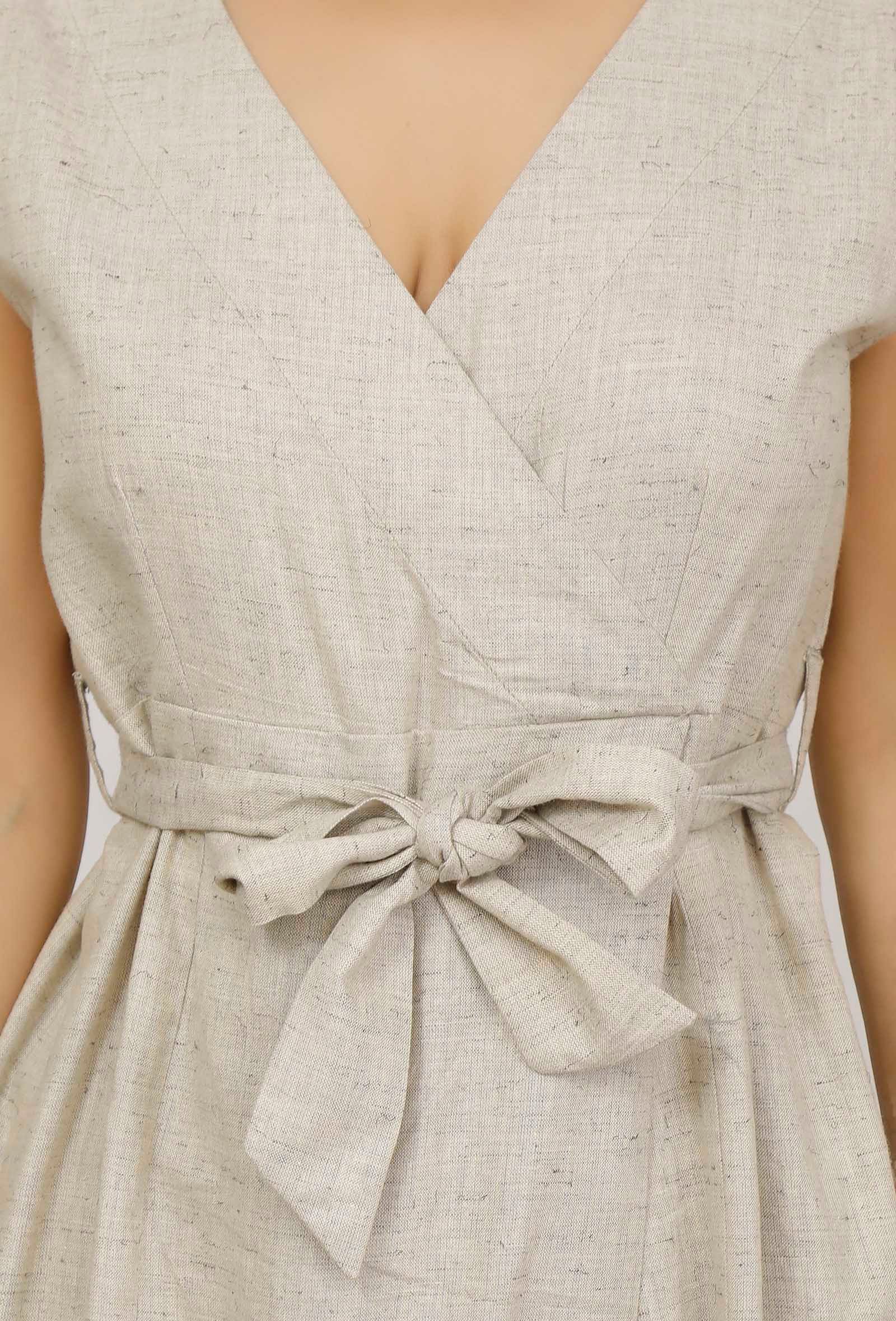beige jumpsuit
