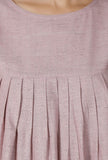 Orchid Pink Round Flared Cotton Khaadi Top