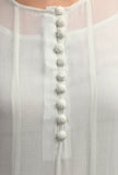 Tea Green Flared Kurta With Sequin Embroidery