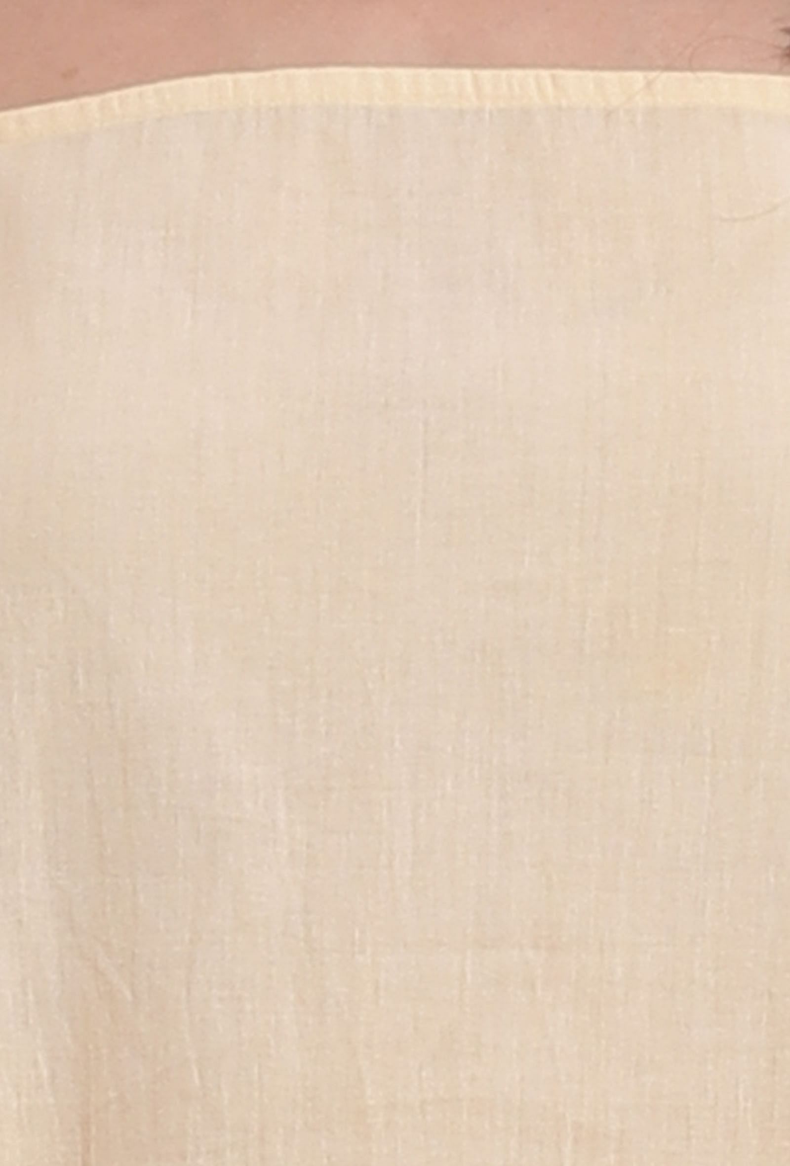 Light Yellow Cotton Cambric Flared Slip