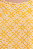 Bumblebee Yellow Brasso Organza A-line Kurta