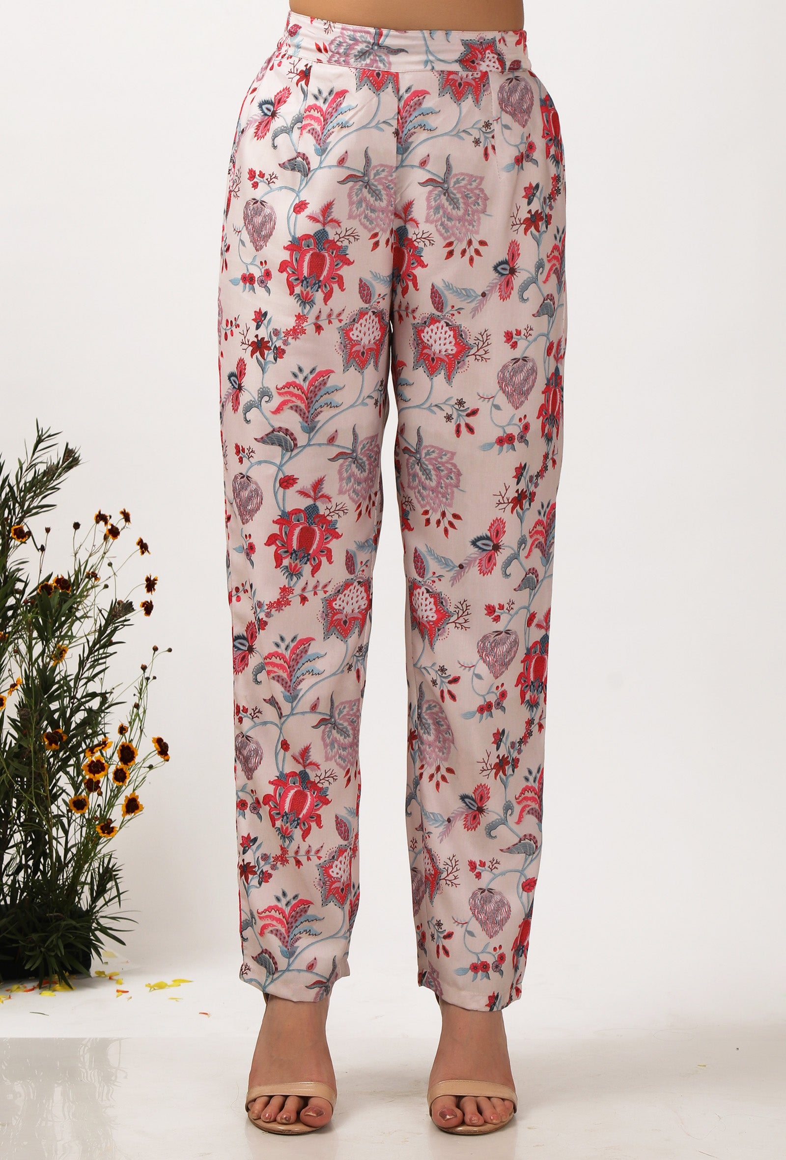 Nadia Floral Chintz Narrow Fit Pants