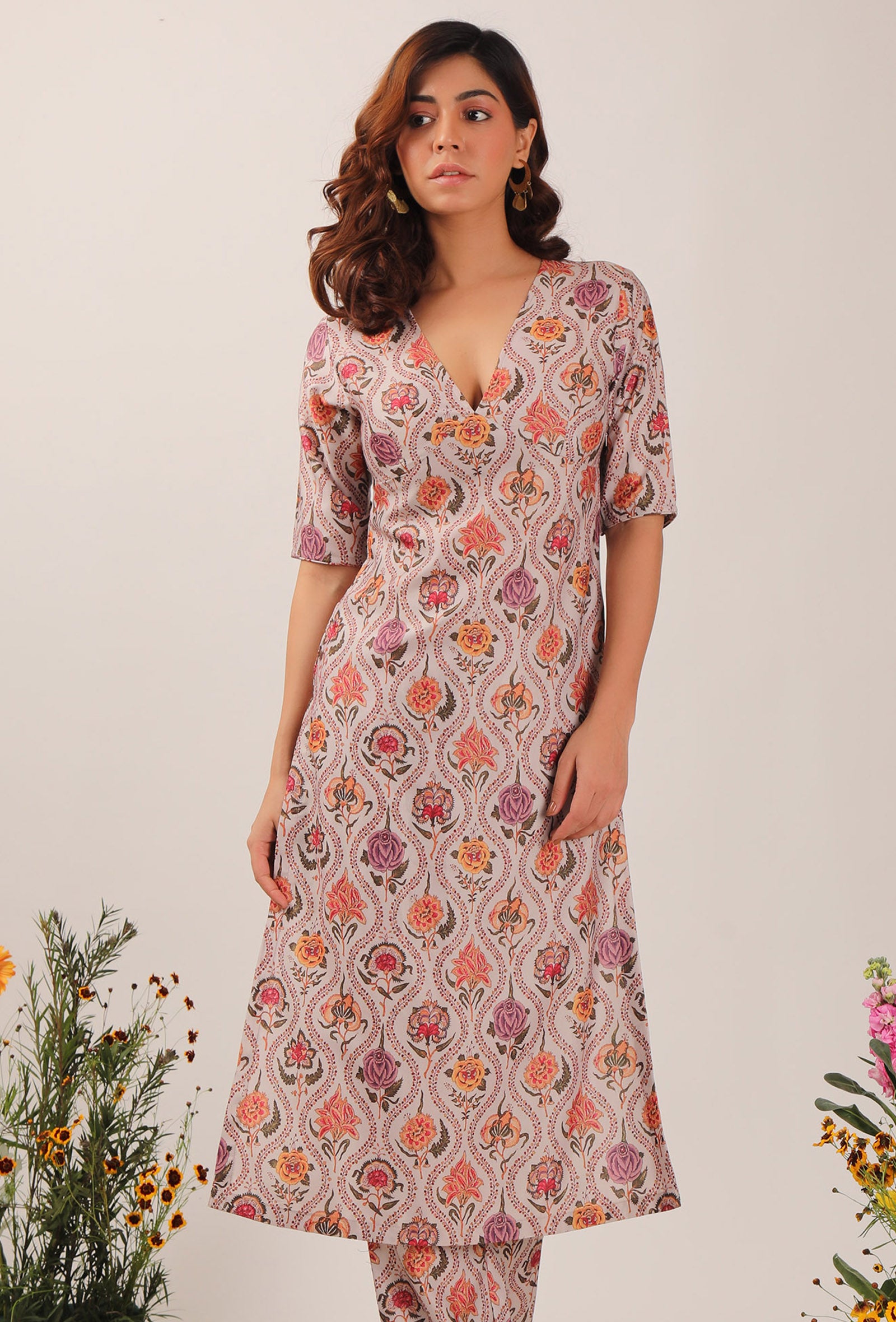 Airi  Floral Chintz Straight Kurta