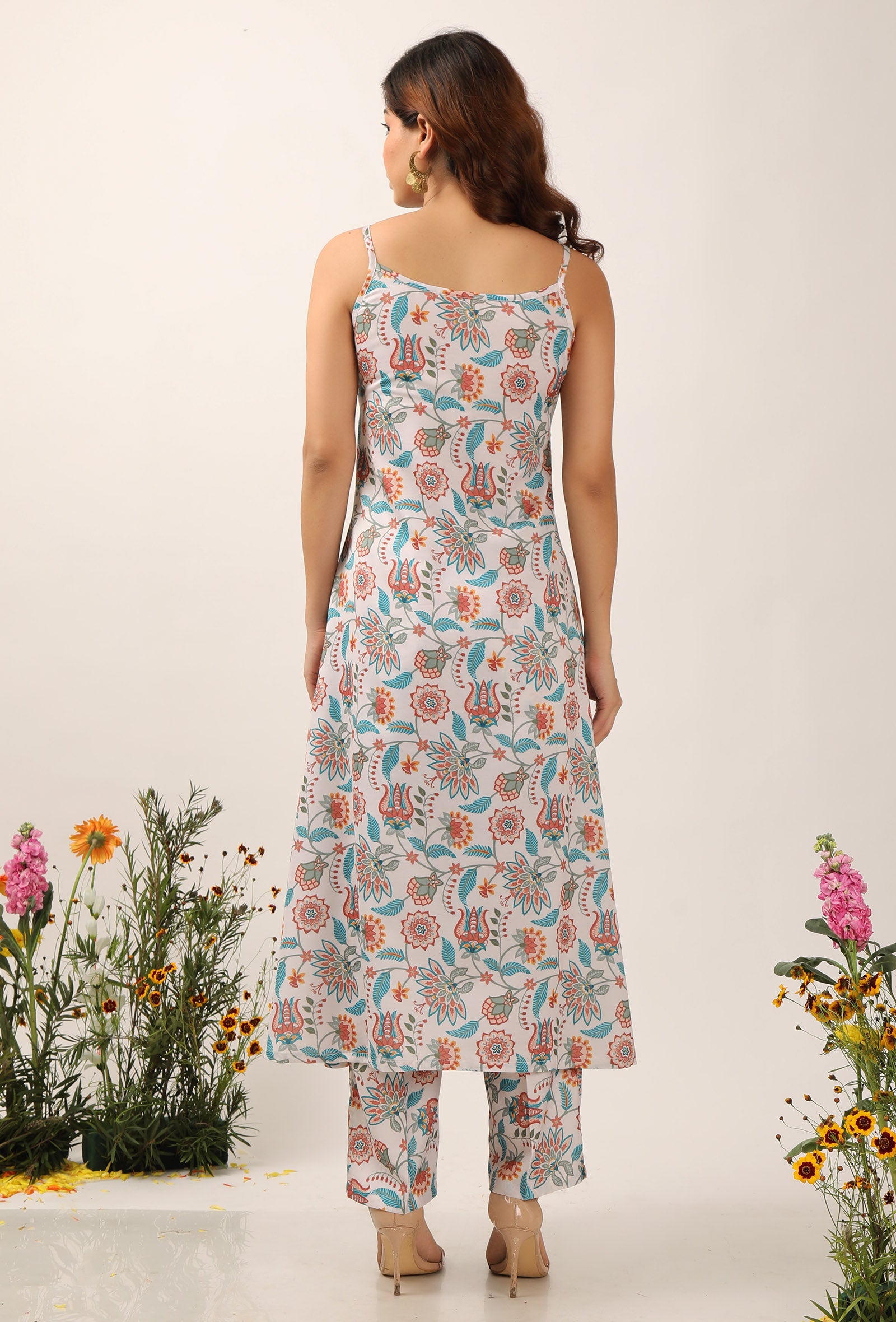 Lilybeth Floral Chintz Aline Kurta Dress