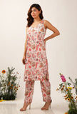Ambi Floral Chintz Sleeveless Straight Kurta