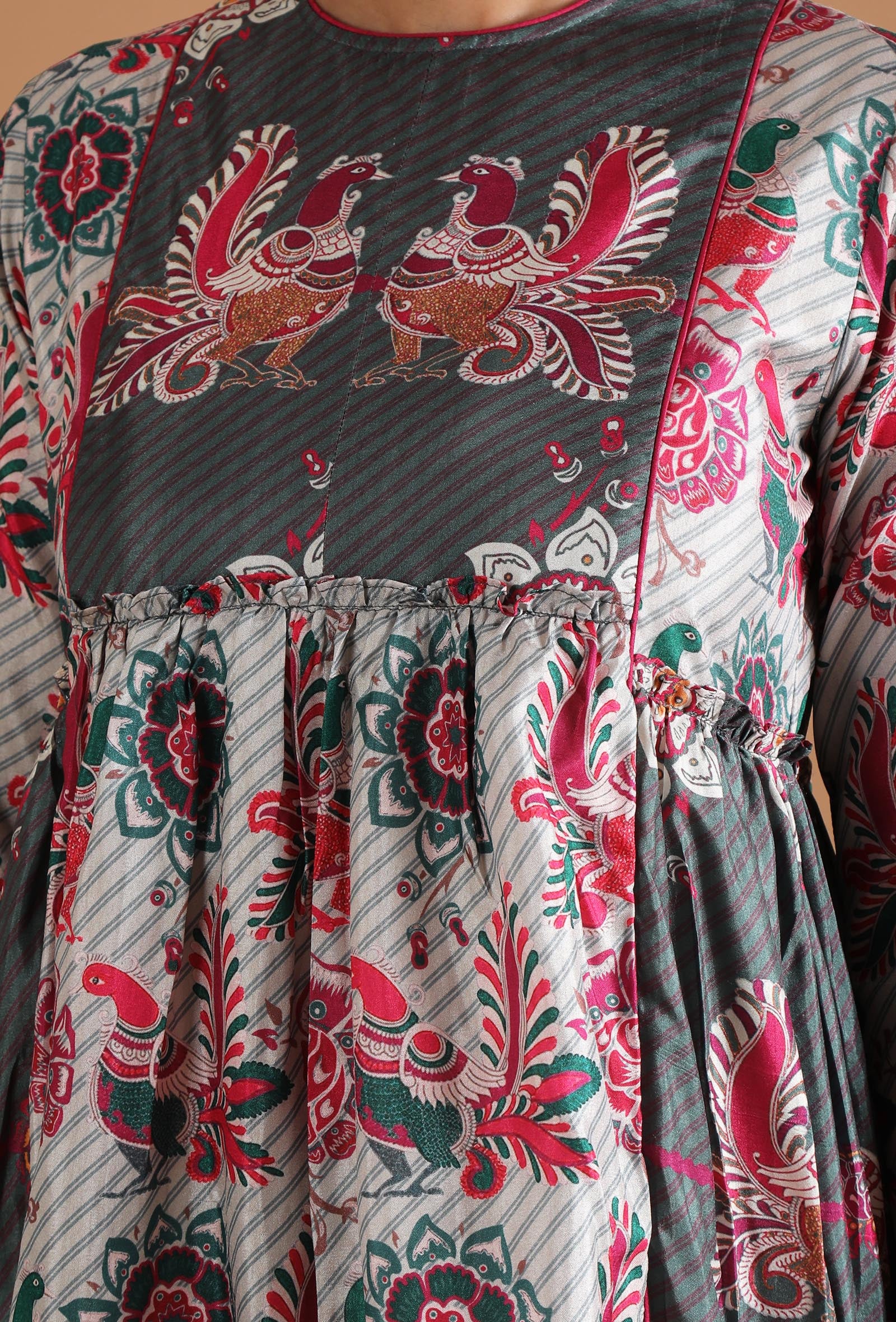 Aashna Allover Kalamkari Tier Kurta