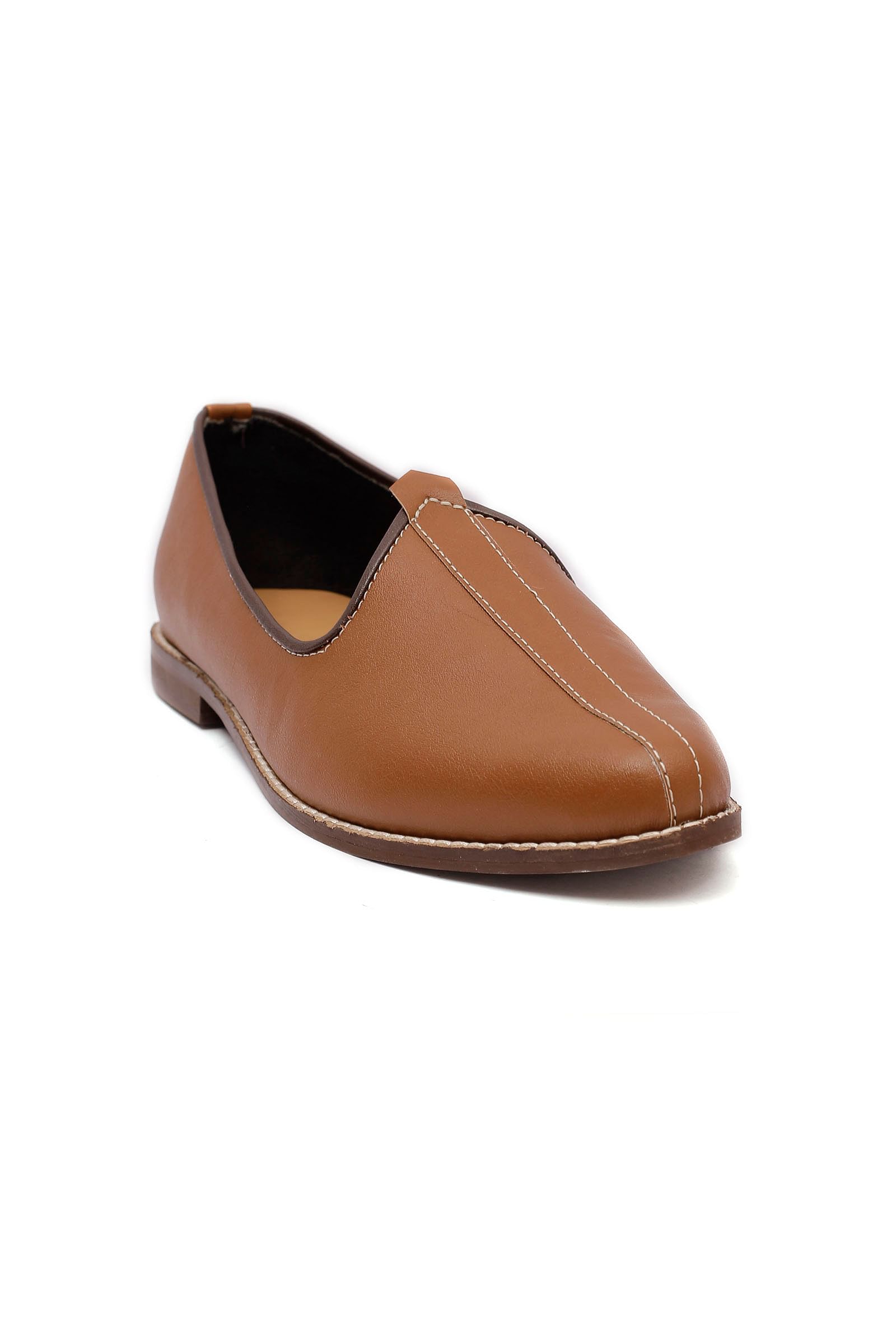 Caramel Brown Cruelty Free Leather Jutti
