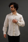 Sunny Yellow Cotton Slim Fit Shirt