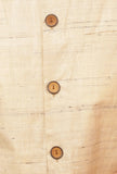 Pearl Cream Ghicha Silk Nehru Jacket