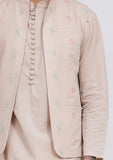 Beige Dobby Nehru Jacket