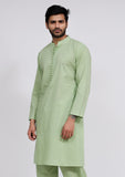 Mint Green cotton Button Down Kurta