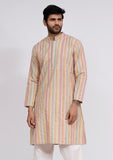 Beige Stripe Kurta