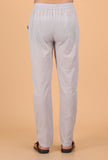 Grey Cotton Mulmul Short Kurta and Pant