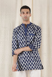 Aouli Cotton Indigo Short Kurta