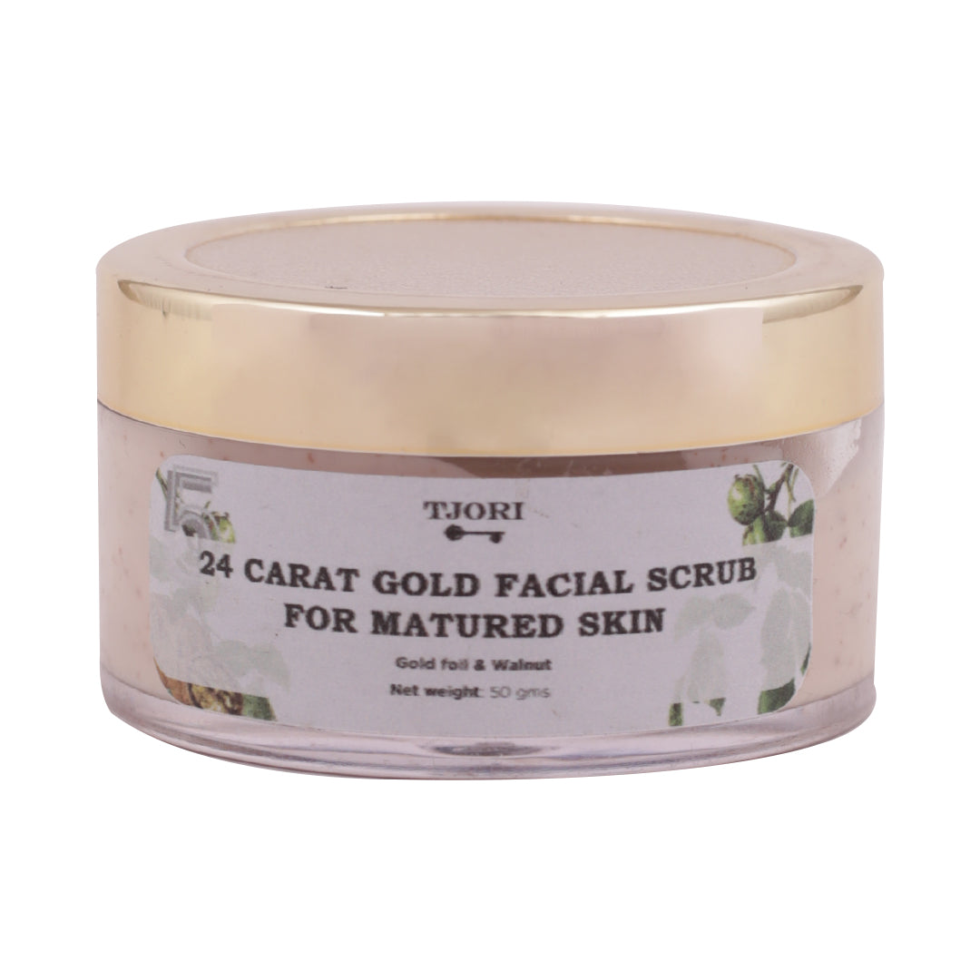 24 Carat Gold Facial Scrub for Matured skin