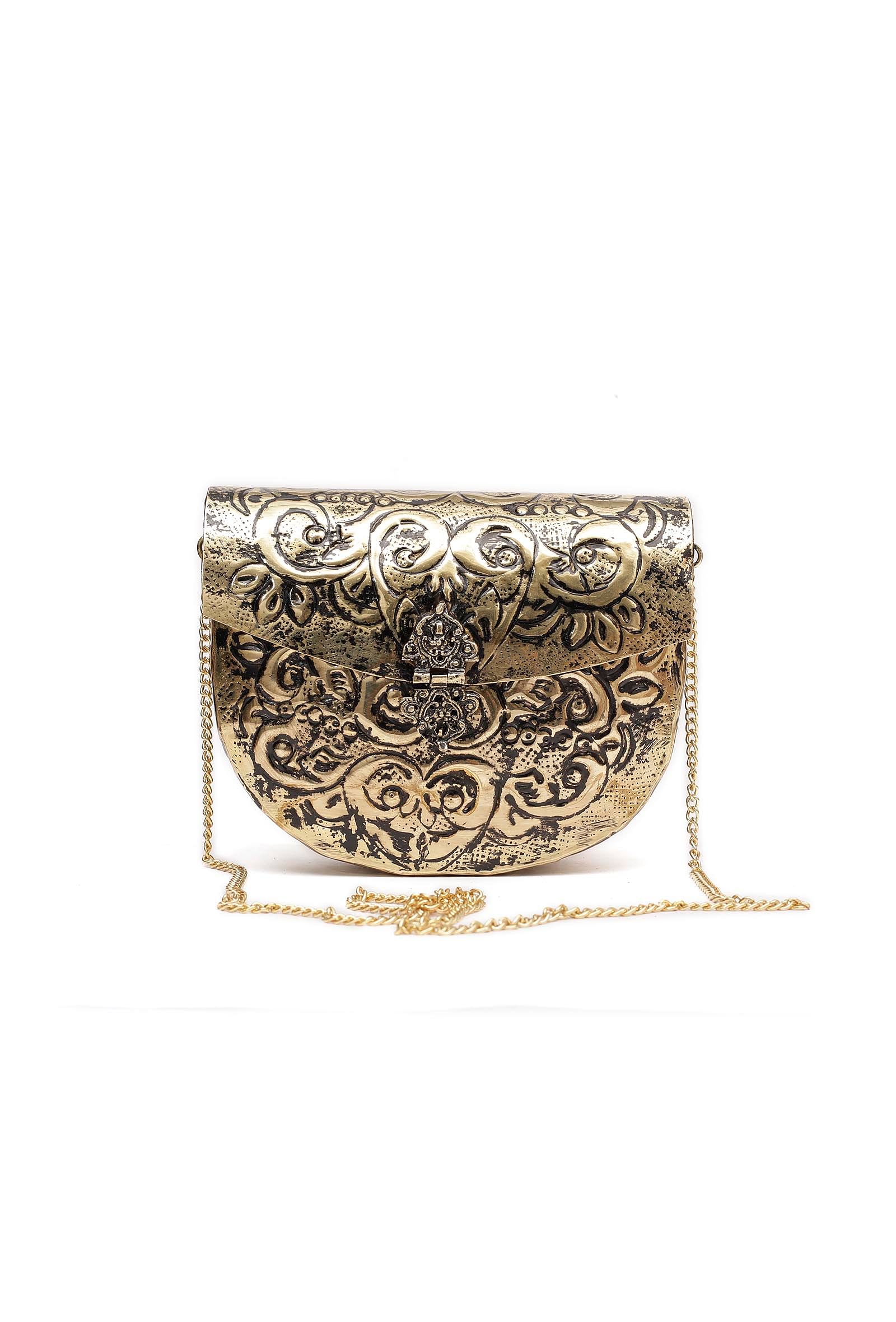 Airine Brass Metal Purse