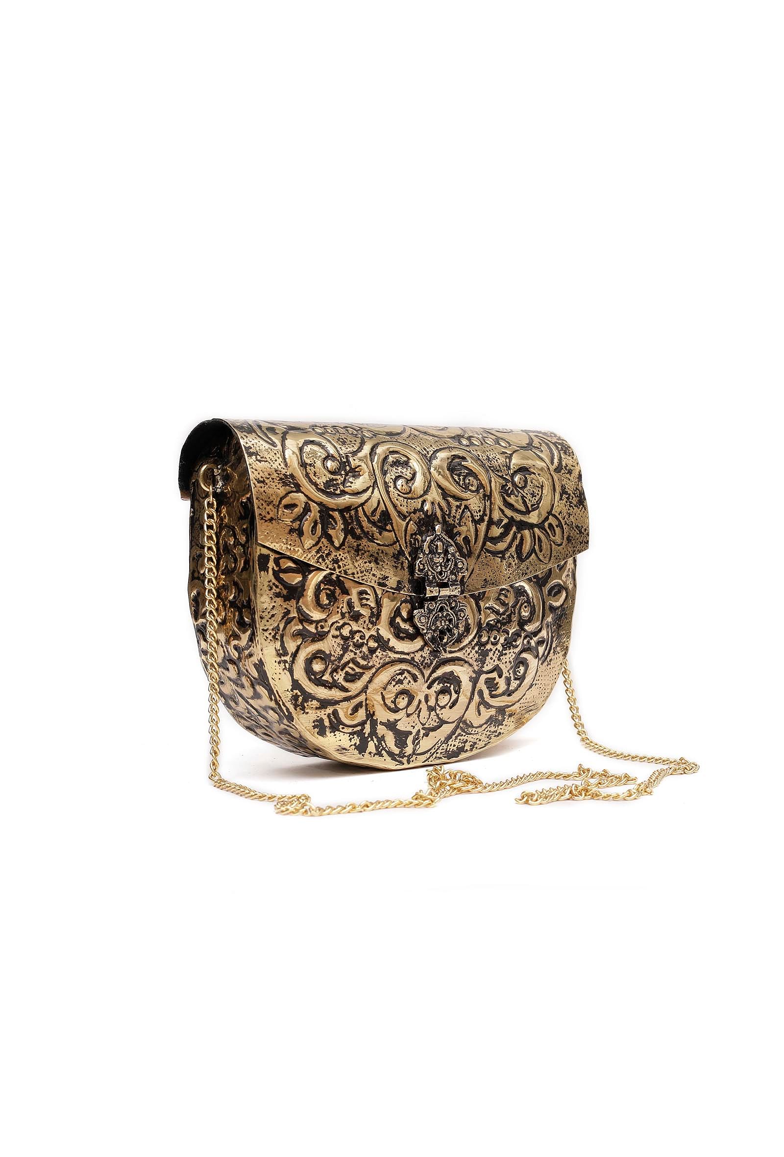 Airine Brass Metal Purse
