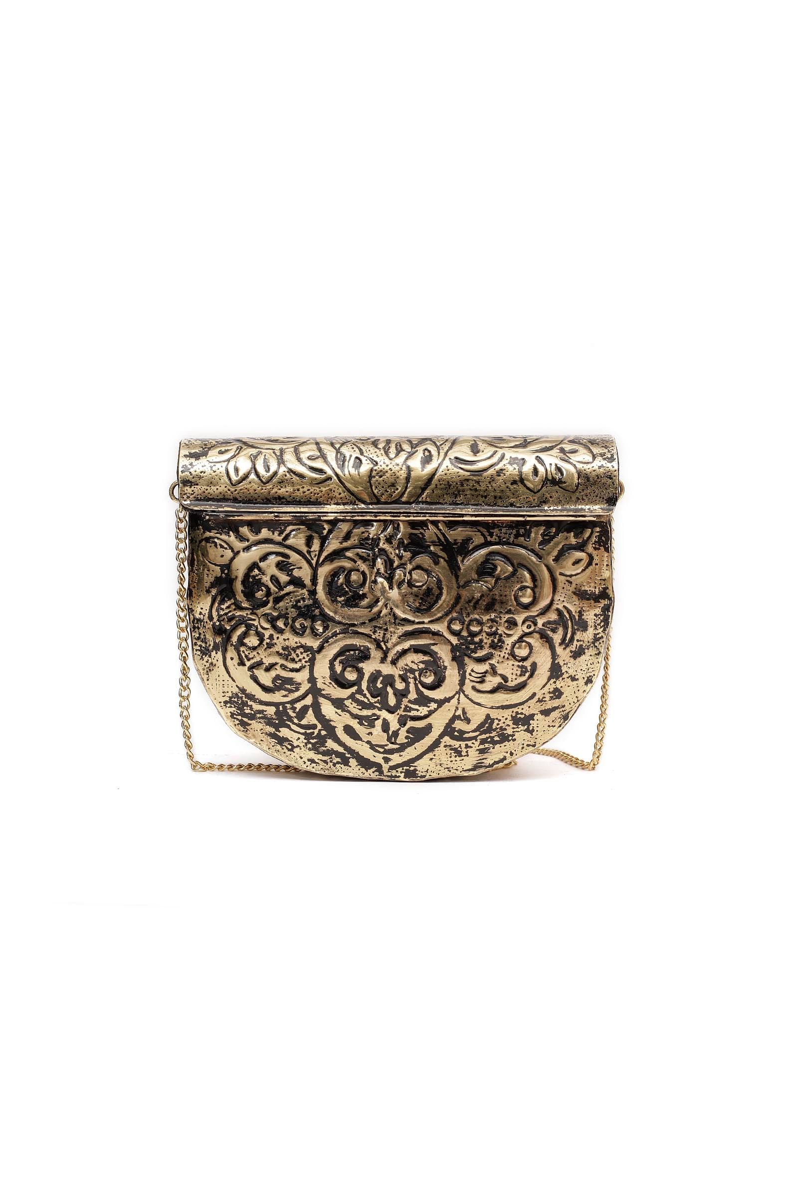 Airine Brass Metal Purse