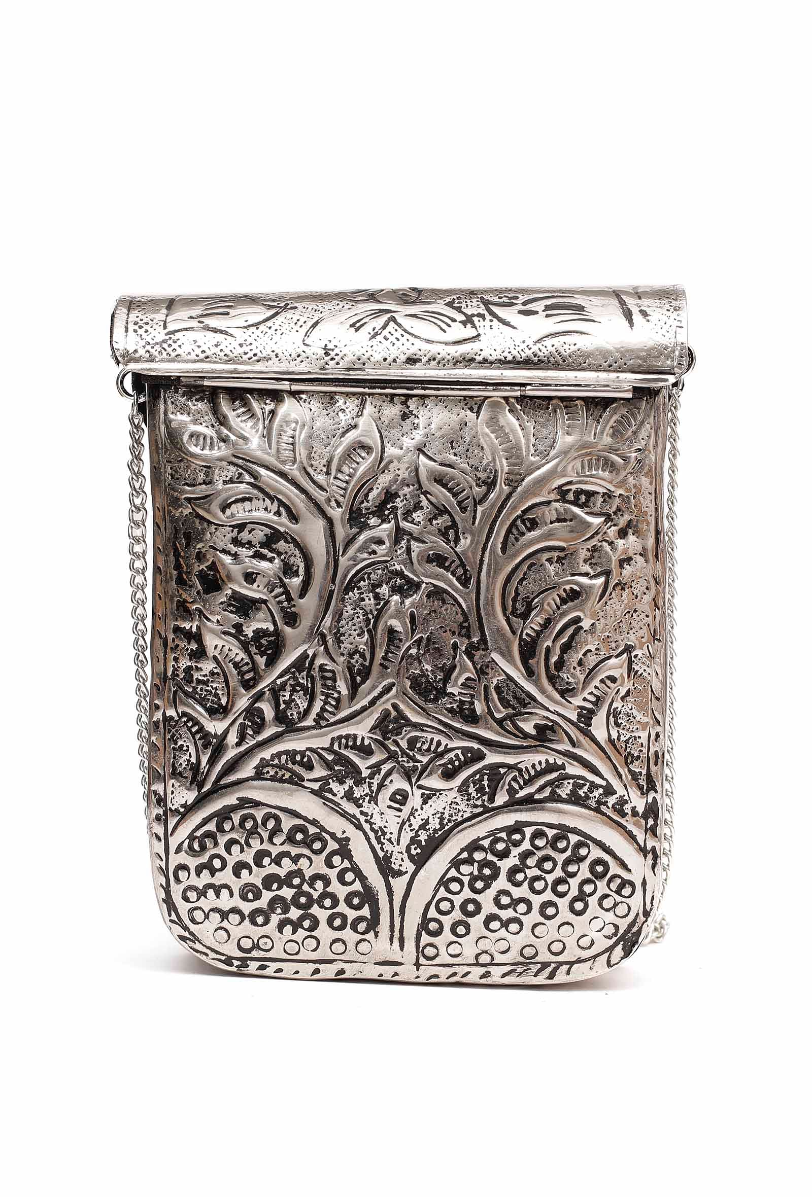 Tash  Brass Metal Purse