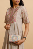 Ruhani Floral Kashmiri Mache Clutch