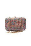 Dani Silk Madhubani Print Rectangular Box Clutch