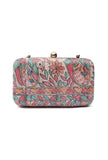 Ari Silk Madhubani Print Rectangular Box Clutch
