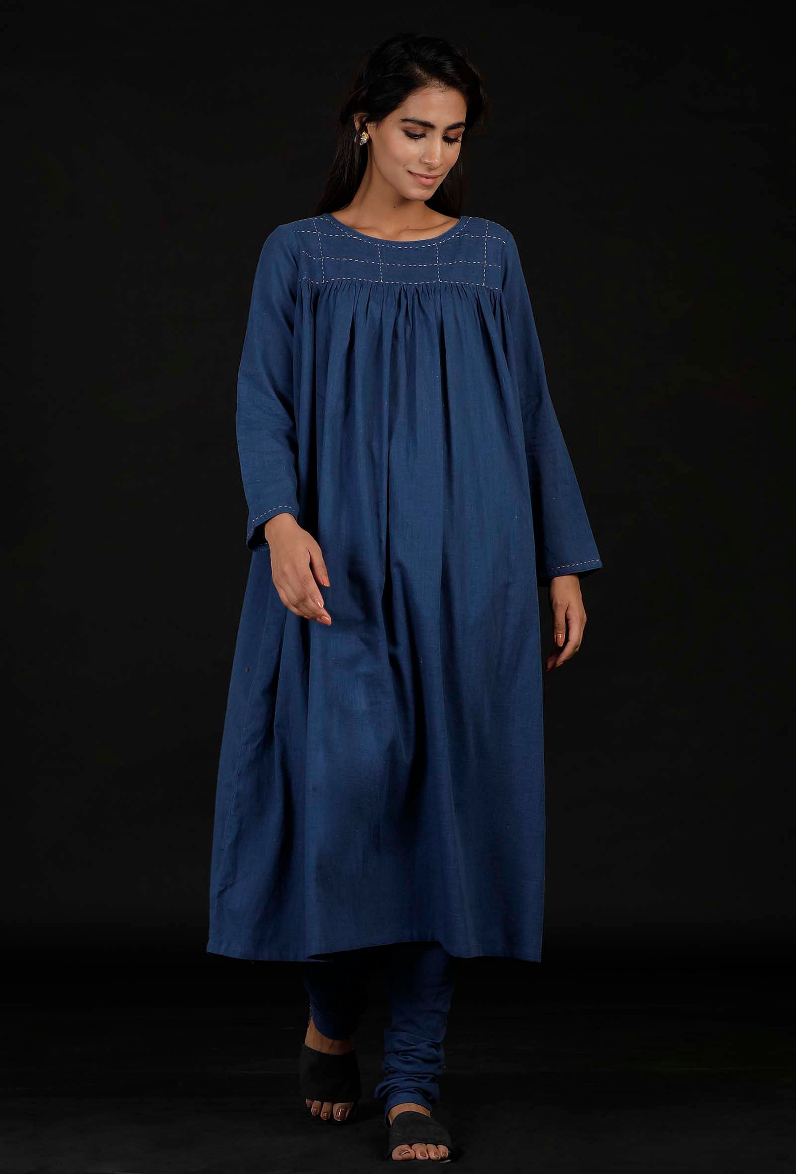 Azure Blue Cotton Kurta