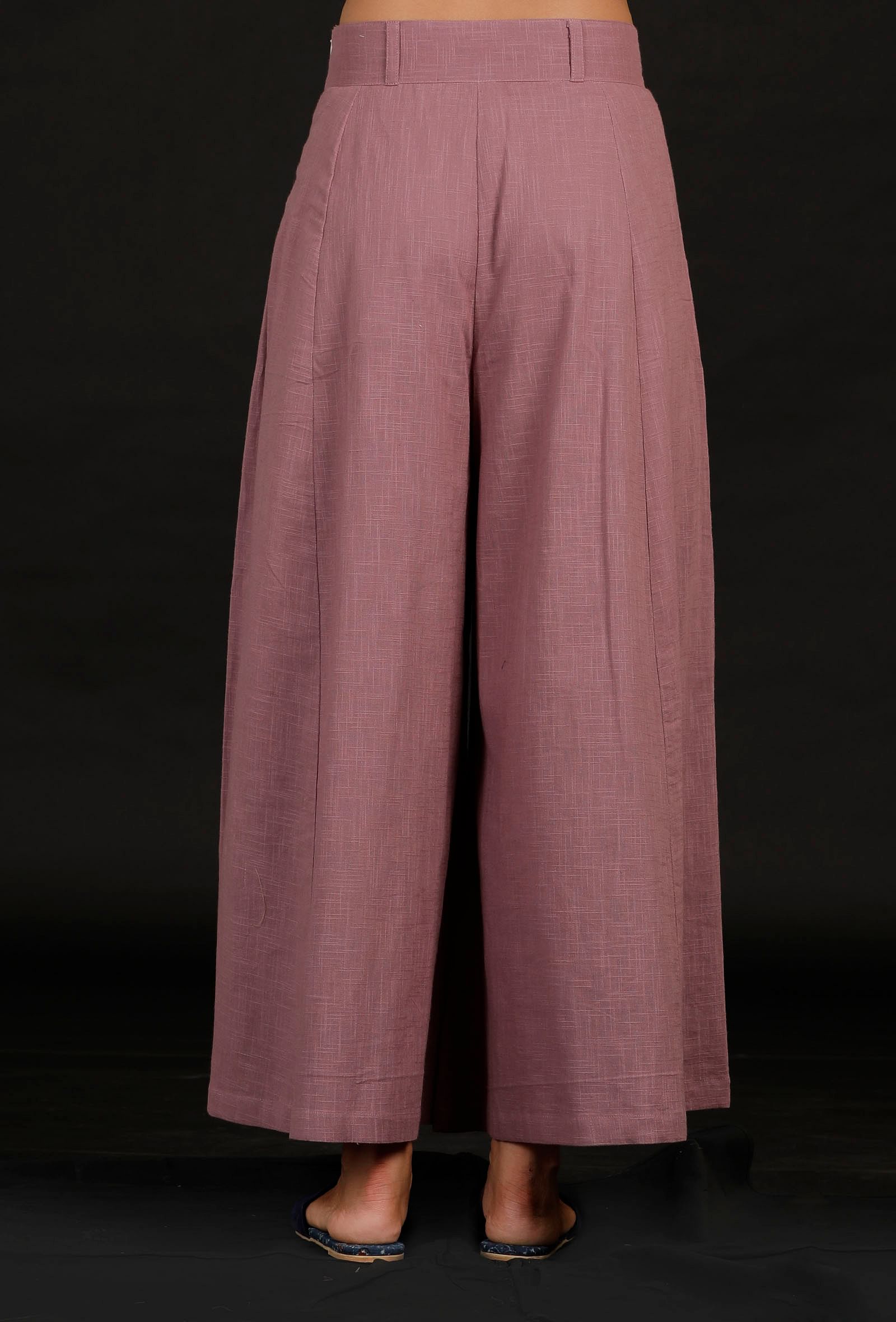 Plum Cotton Pallazo