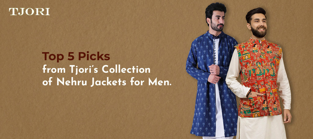 Top 5 Picks from Tjori’s Collection of Nehru  Jackets for Men
