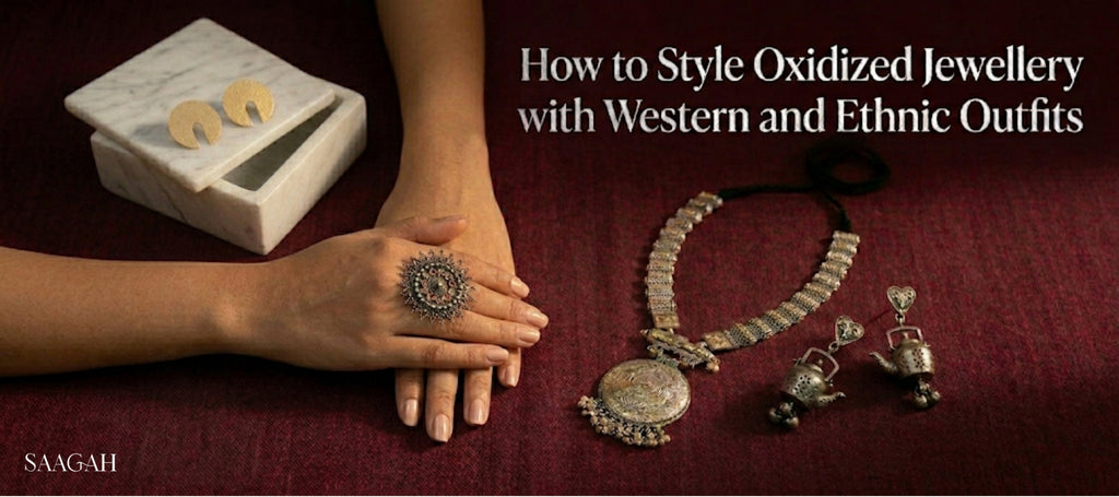 How to Style Oxidized Jewellery with Western and Ethnic Outfits?