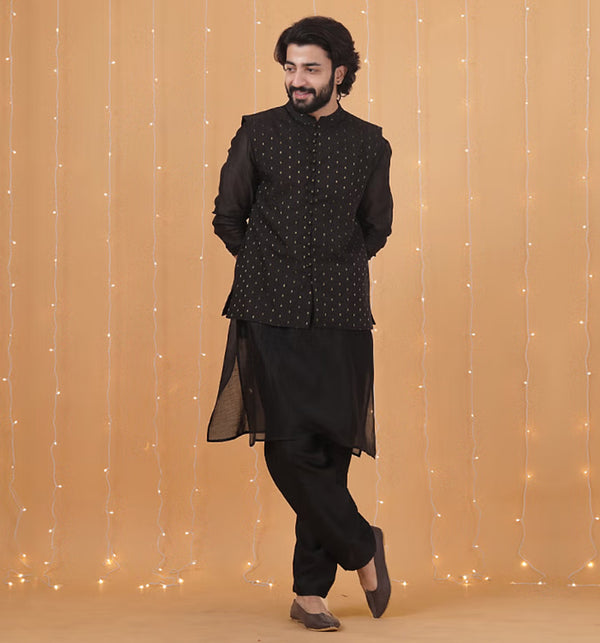 Abeer - Chanderi Kurta Set for Men
